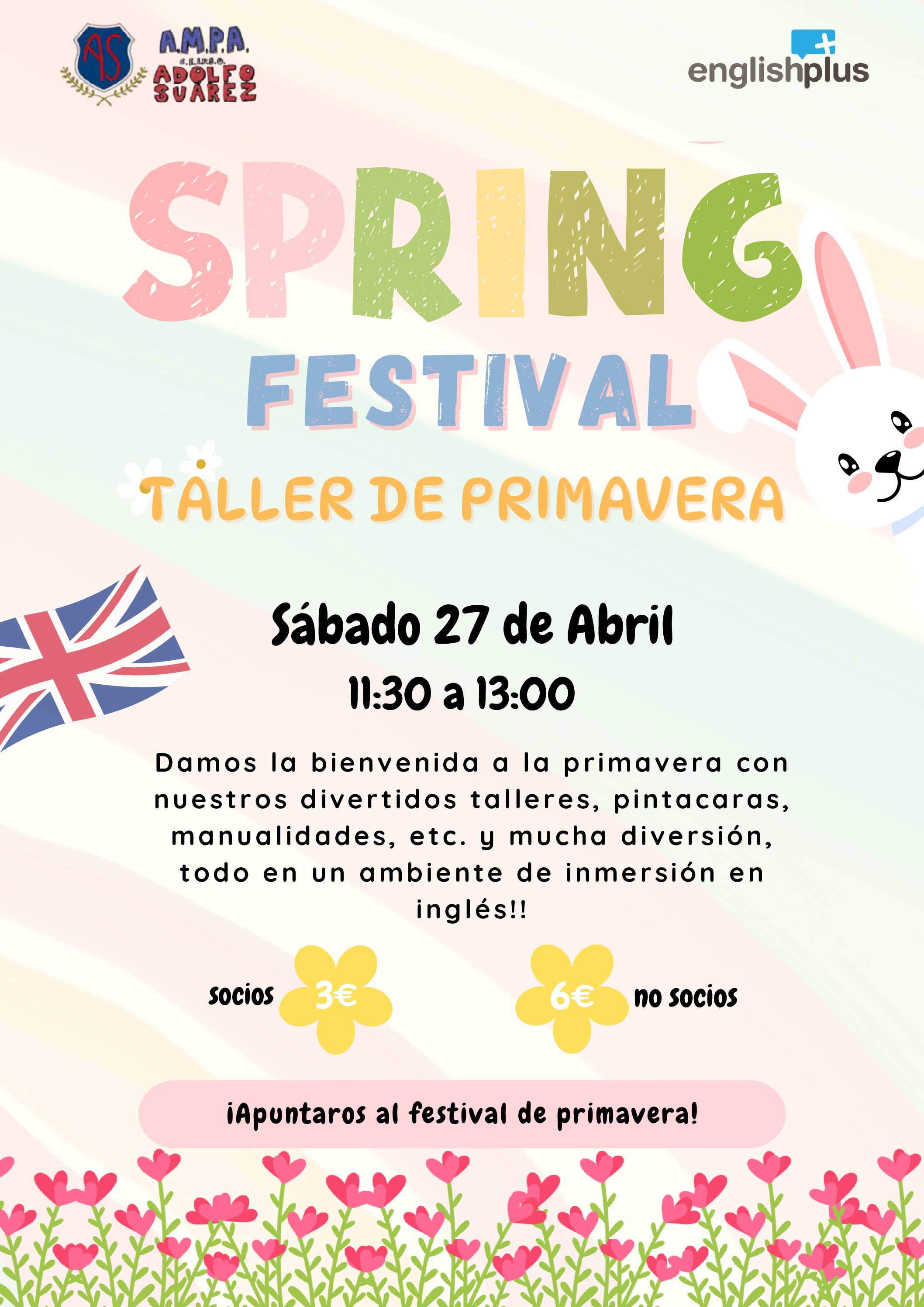 Nueva Actividad Spring Festival!! 27 de abril